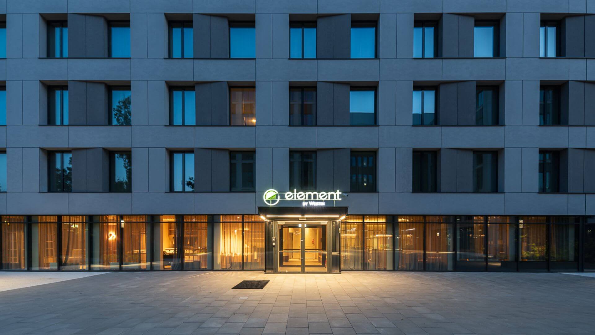 Element by Westin in Wroclaw: Apto Architects' design of a 1,000 m² hotel offering flexible, self-serviced extended stays.