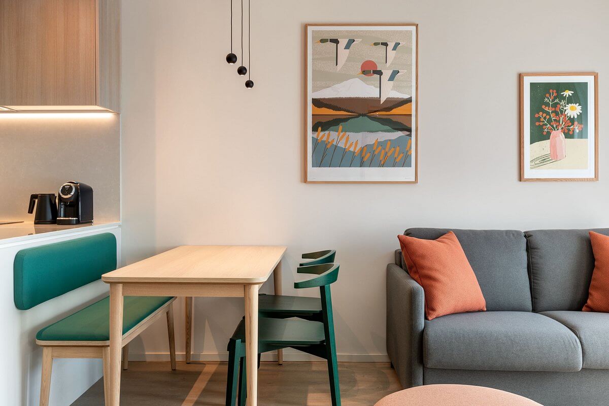 Element by Westin in Wroclaw: Apto Architects' design of a 1,000 m² hotel offering flexible, self-serviced extended stays.